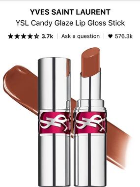 Ysl Candy Glaze Lip Gloss Stick — Shade 19 Salted Caramel